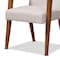 Baxton Studio Glenda Mid-Century Modern Greyish Beige Fabric and Walnut Brown Finished Wood 5-Piece Dining Set 187-7364-8959-Zoro - alternate 6